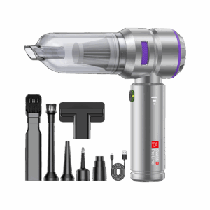 Aspirateur à main et Souffleur 2en1 sans fil avec 10 accessoires