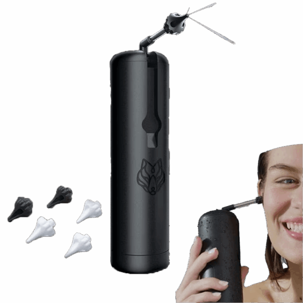 Nettoyeur d'oreilles à eau waterproof rechargeable avec 8 accessoires WUSH