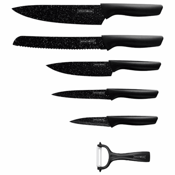 Sets de 5 couteaux de cuisine avec 1 éplucheur ROYALTY LINE