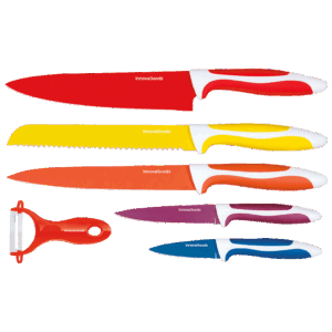 Set de 5 couteaux en céramique et 1 éplucheur InnovaGoods