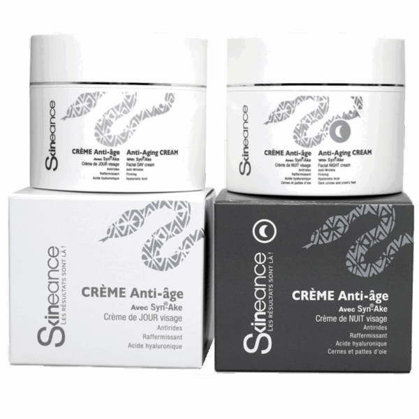 Set de 2 crèmes au venin de serpent SKINEANCE (crème jour et crème nuit)