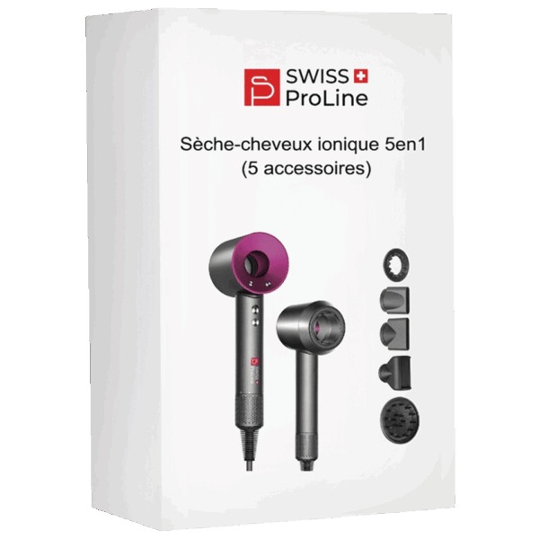 Sèche-cheveux ionique 5en1 (5 accessoires) SWISS PROLINE – Image 5