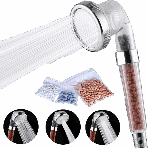 Pommeau de Douche Minéralisée à 3 Modes HERZBERG