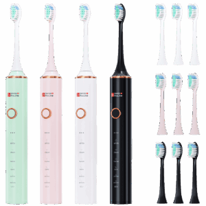 Brosse à dents électrique sonique sans fil avec 4 brossettes SWISS PROLINE