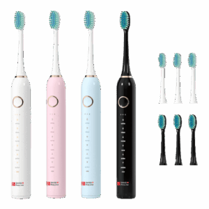 Brosse à dents électrique sonique sans fil avec 4 brossettes SWISS PROLINE