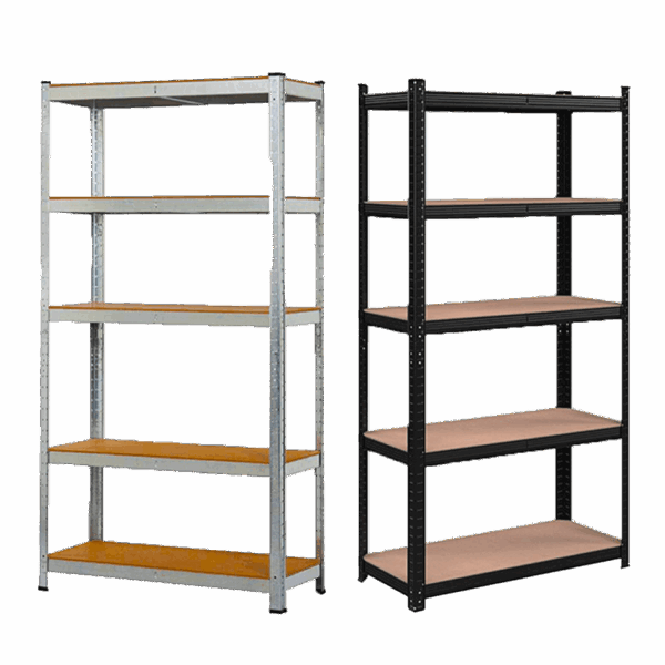 Etagère de rangement ultra robuste en acier équipée de 5 plateaux HERZBERG