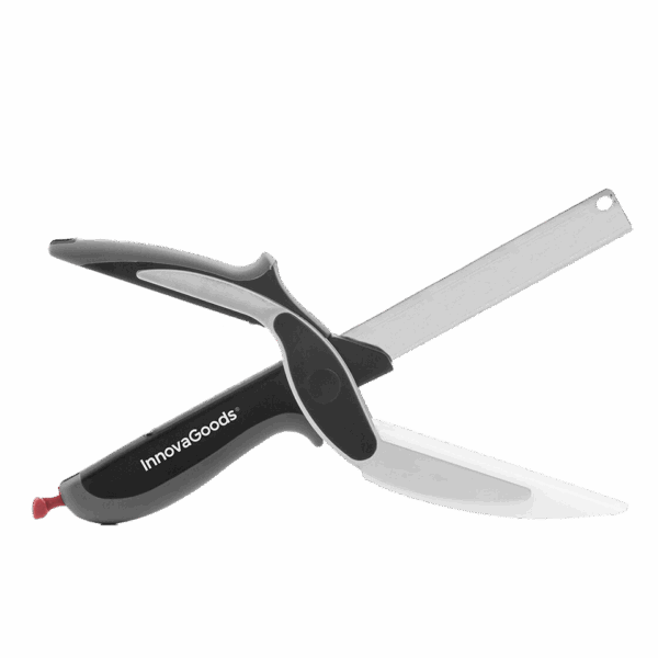 Couteau-ciseau 2en1 avec mini planche à découper InnovaGoods