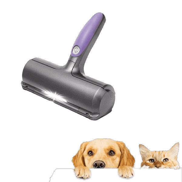 Brosse LED sans fil rechargeable anti-poils pour animaux (vêtements, canapé, voiture, lit ...) FURDADDY