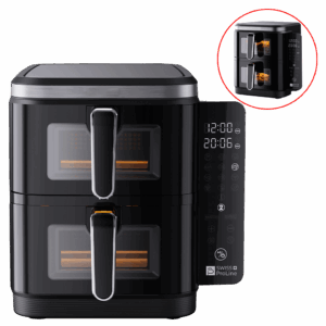 Friteuse à air chaud Air Fryer 11L (sans huile) avec double compartiments superposés