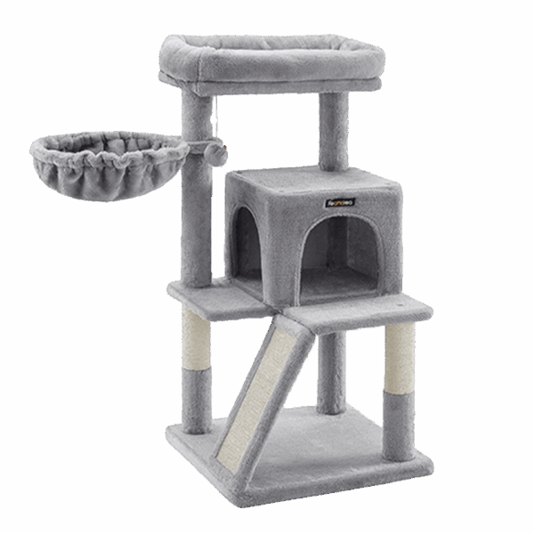 Arbre à chat avec planche à gratter, 96 cm, FEANDREA