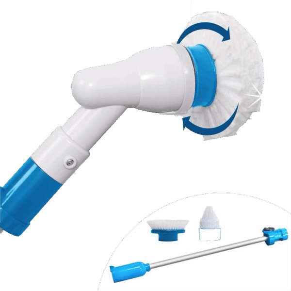 Brosse de nettoyage électrique avec 3 brosses inclus HURRICANE