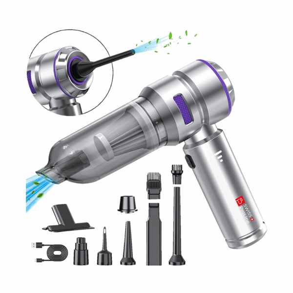 Aspirateur à main et Souffleur 2en1 sans fil avec 10 accessoires – Image 3
