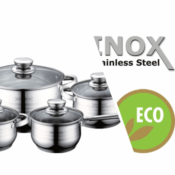 Batterie de cuisine 12 pièces en inox (tous feux dont induction) ROYALTY LINE – Image 2