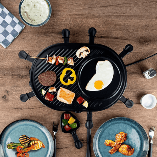 Appareil à raclette et grill 2en1 (8 personnes) ALPINA – Image 3