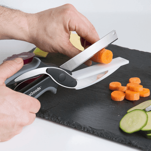Couteau-ciseau 2en1 avec mini planche à découper InnovaGoods – Image 2