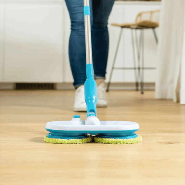 Balai serpillère électrique sans fil rechargeable avec 6 microfibres HURRICANE – Image 2