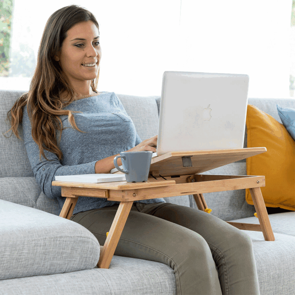 Table pliante pratique en bambou InnovaGoods