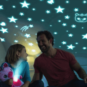 Peluche veilleuse LED avec projecteur intégré STAR BELLY DREAM