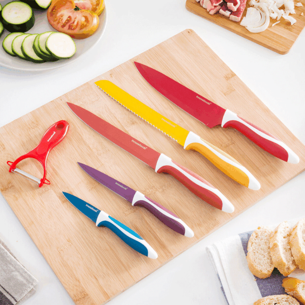 Set de 5 couteaux en céramique et 1 éplucheur InnovaGoods – Image 3