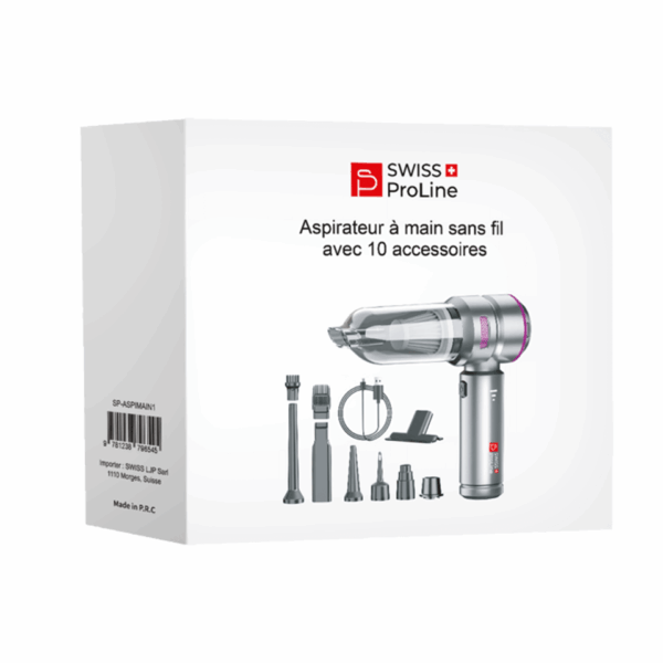 Aspirateur à main et Souffleur 2en1 sans fil avec 10 accessoires – Image 4