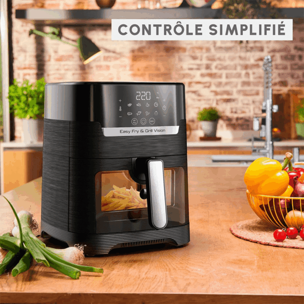 Friteuse à air chaud Air Fryer 4,2L (sans huile) avec fenêtre MOULINEX – Image 3