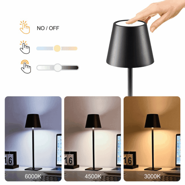 Lampe chic LED sans fil tactile SWISS PROLINE – Image 3