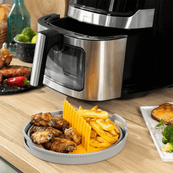 Panier en Silicone Pliable pour Friteuse sans huile Air Fryer InnovaGoods – Image 4