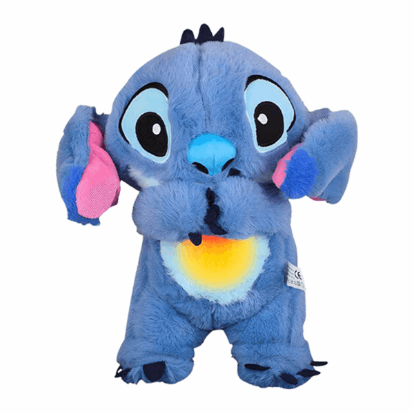 Peluche berceuse Stitch ultra douce avec lumière et effet respirant – Image 4