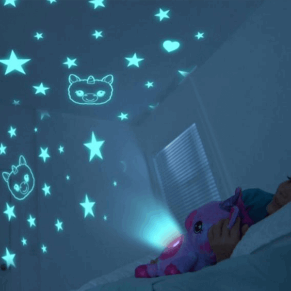 Peluche veilleuse LED avec projecteur intégré STAR BELLY DREAM – Image 2