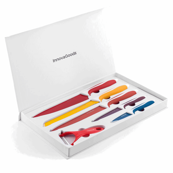 Set de 5 couteaux en céramique et 1 éplucheur InnovaGoods – Image 4