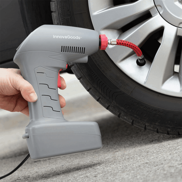 Compresseur d'air sans fil pour voiture, vélo, et autres objets gonflables InnovaGoods – Image 4