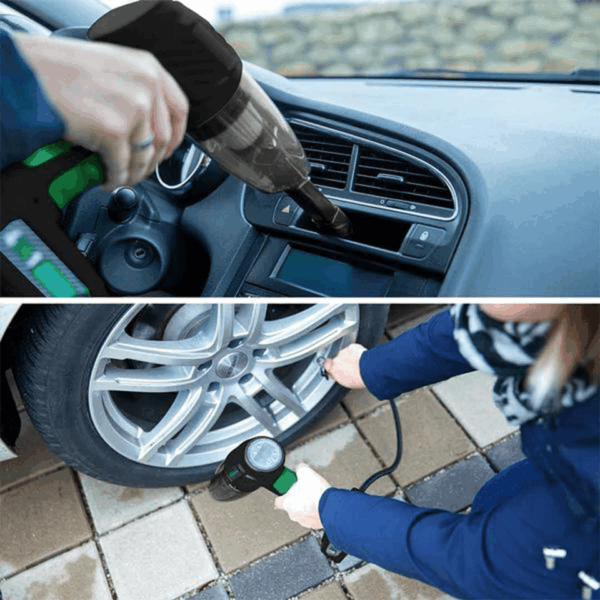 Compresseur-Aspirateur sans fil 2en1 avec 8 accessoires HAMMERSMITH – Image 4