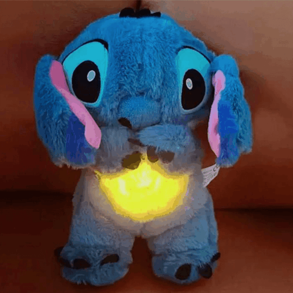 Peluche berceuse Stitch ultra douce avec lumière et effet respirant – Image 5