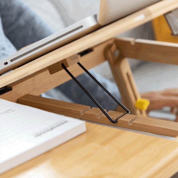 Table pliante pratique en bambou InnovaGoods – Image 4
