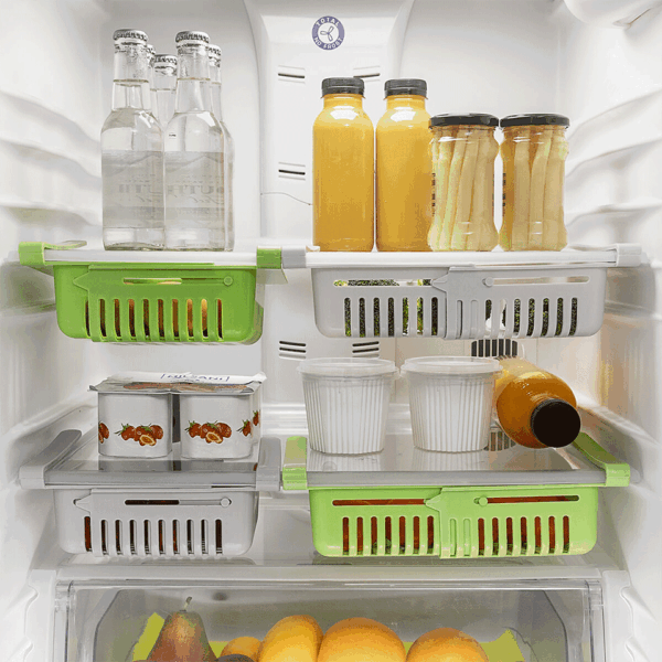 Set de 2 rangements réglables pour frigo InnovaGoods – Image 5