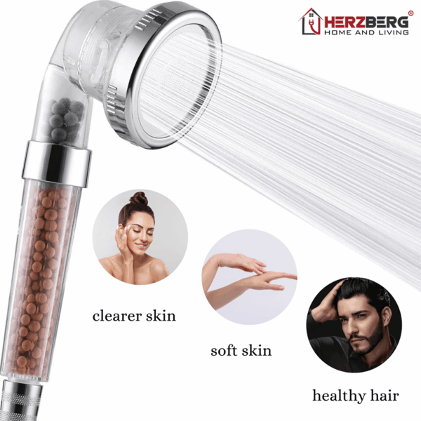 Pommeau de Douche Minéralisée à 3 Modes HERZBERG – Image 5