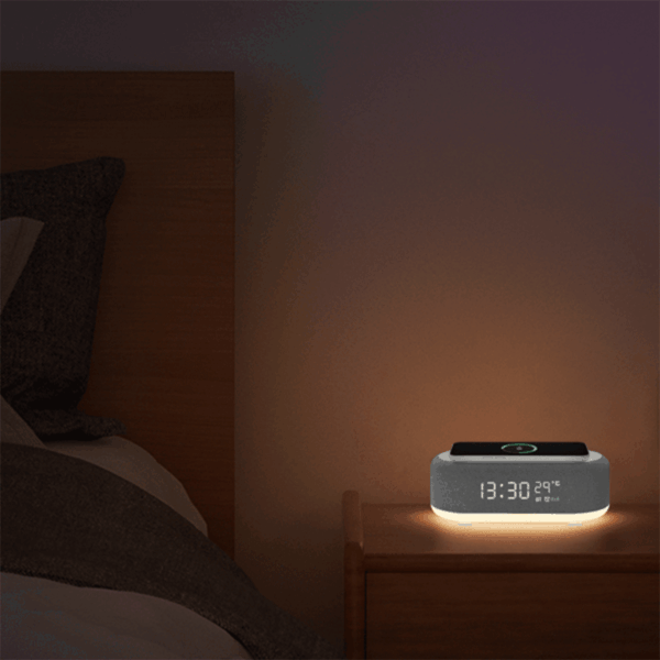 Réveil 6en1 (horloge, réveil, chargeur, LED, enceinte, thermomètre) SWISS PROLINE – Image 5
