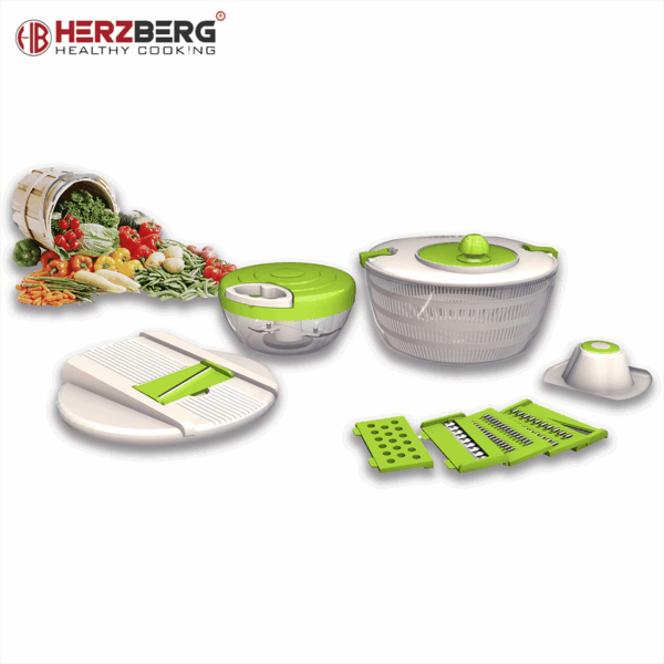 Hachoir multifonctions avec 9 accessoires HERZBERG – Image 5