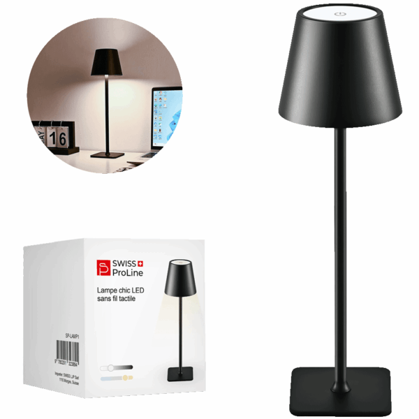 Lampe chic LED sans fil tactile SWISS PROLINE – Image 5