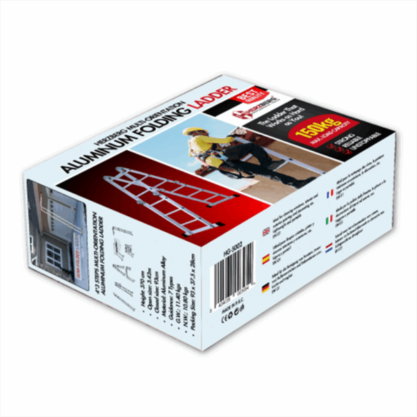 Echelle pliante polyvalente en aluminium HERZBERG – Image 6