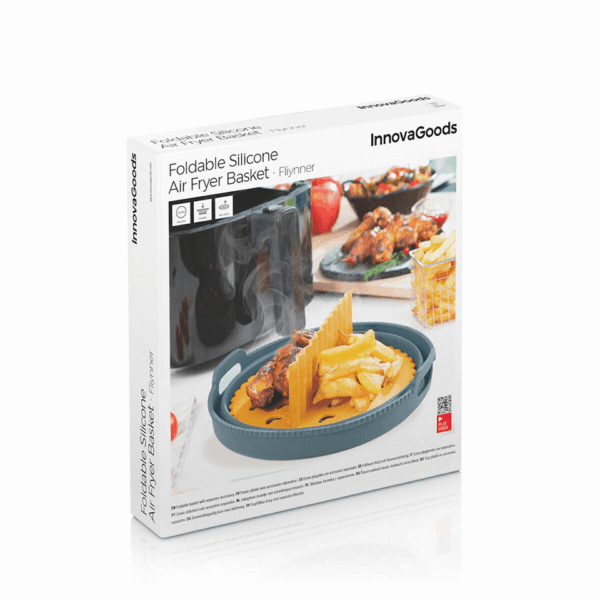 Panier en Silicone Pliable pour Friteuse sans huile Air Fryer InnovaGoods – Image 6