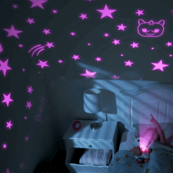 Peluche veilleuse LED avec projecteur intégré STAR BELLY DREAM – Image 3