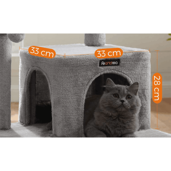 Arbre à chat avec planche à gratter, 96 cm, FEANDREA – Image 7