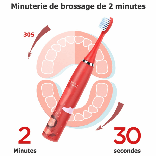 Brosse à dents électrique sonique sans fil pour enfants SWISS PROLINE – Image 2