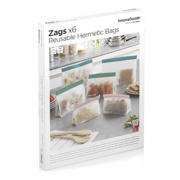 Set de 6 sacs réutilisables hermétiques InnovaGoods – Image 7