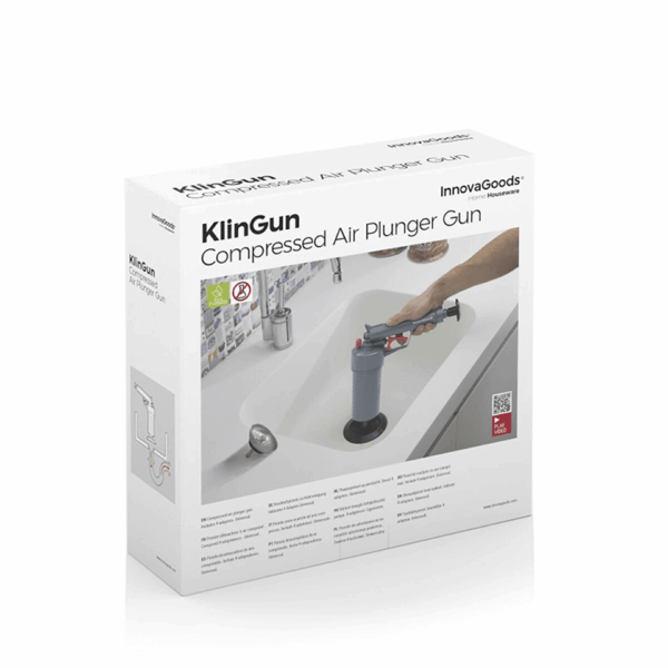 Pistolet déboucheur à air comprimé avec adaptateurs InnovaGoods – Image 7