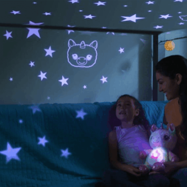Peluche veilleuse LED avec projecteur intégré STAR BELLY DREAM – Image 4