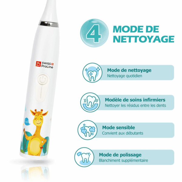 Brosse à dents électrique sonique sans fil pour enfants SWISS PROLINE – Image 3