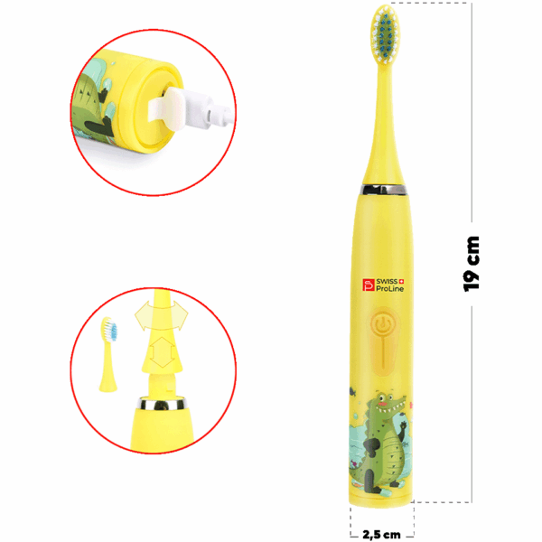 Brosse à dents électrique sonique sans fil pour enfants SWISS PROLINE – Image 4