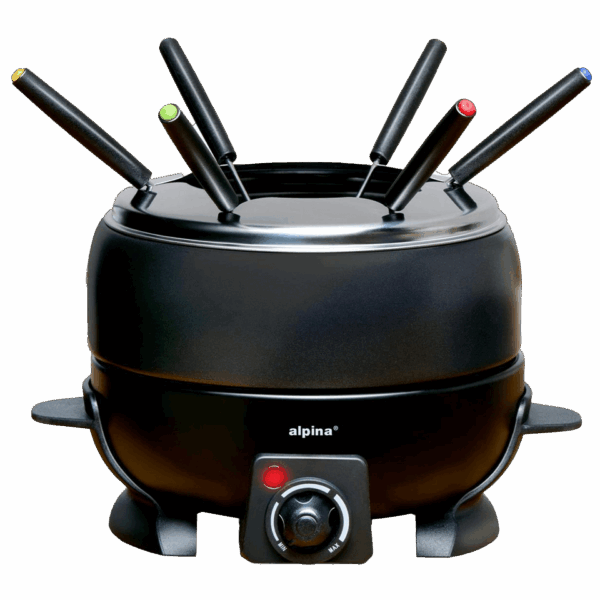 Caquelon à Fondue avec 6 fourchettes ALPINA